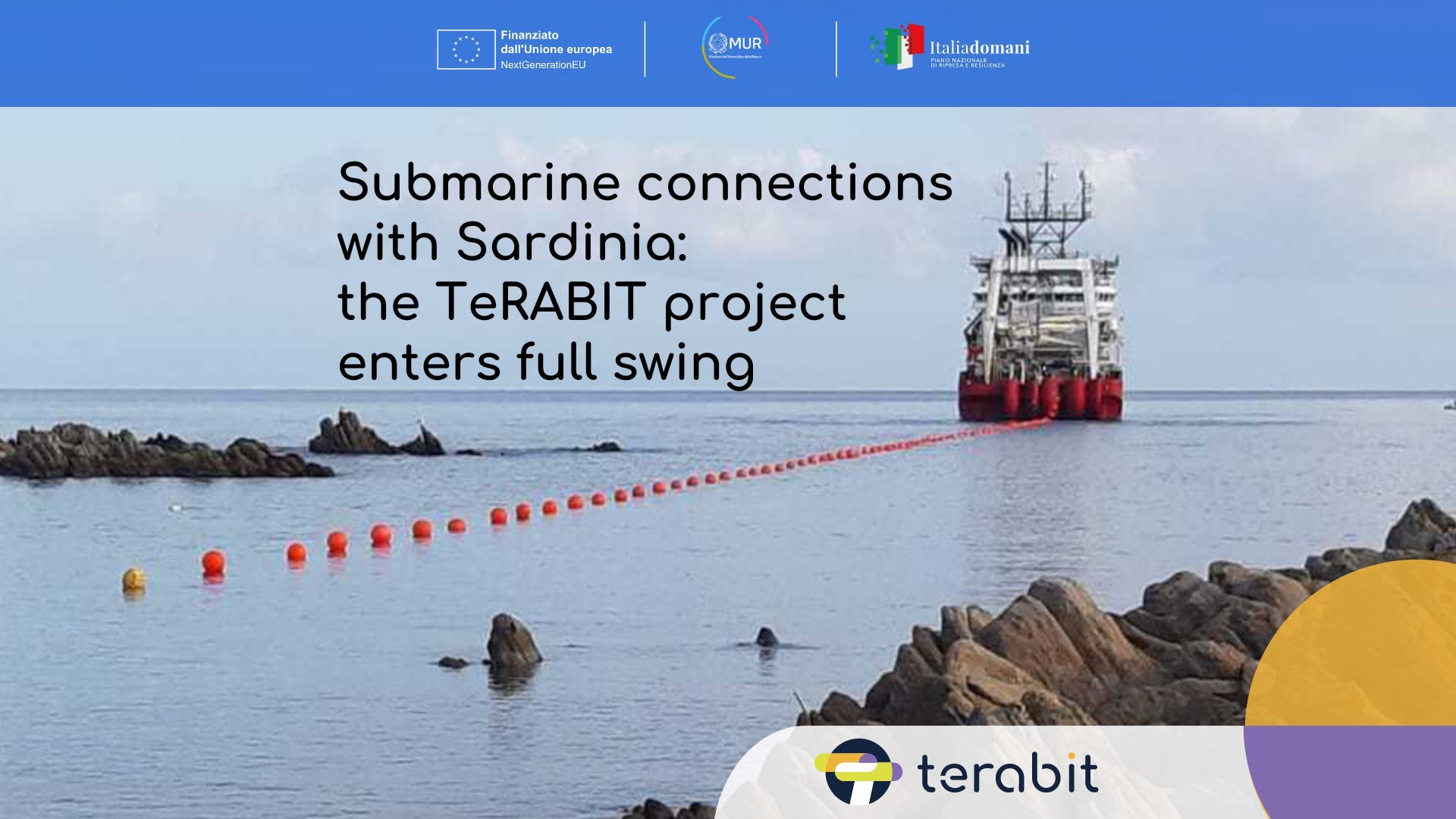 Submarine connections with Sardinia: the TeRABIT project enters full swing